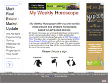 Tablet Screenshot of myweeklyhoroscope.com